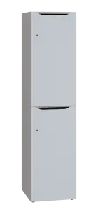 DOMINOU 42 úložná skříň 2-boxová, 1817x450x400 mm, korpus šedý, dvířka bílá